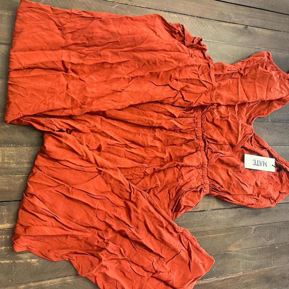 Mate jumpsuit orange color small